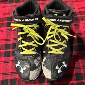 Under Armour Kids' Black and Yellow Shoes